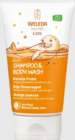 Shampoing Gel Douche Enfant Orange Fruitée