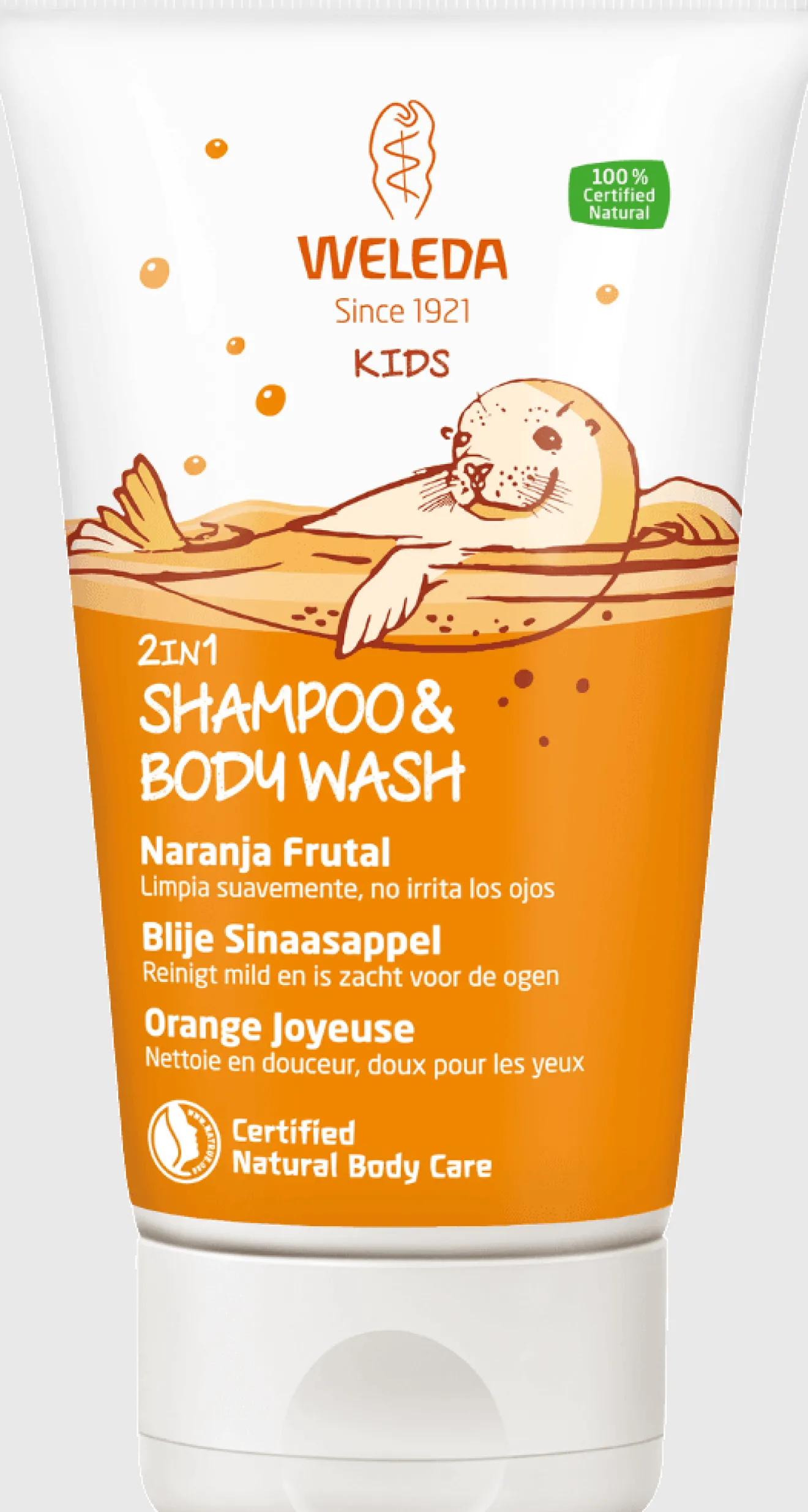 Shampoing Gel Douche Enfant Orange Fruitée