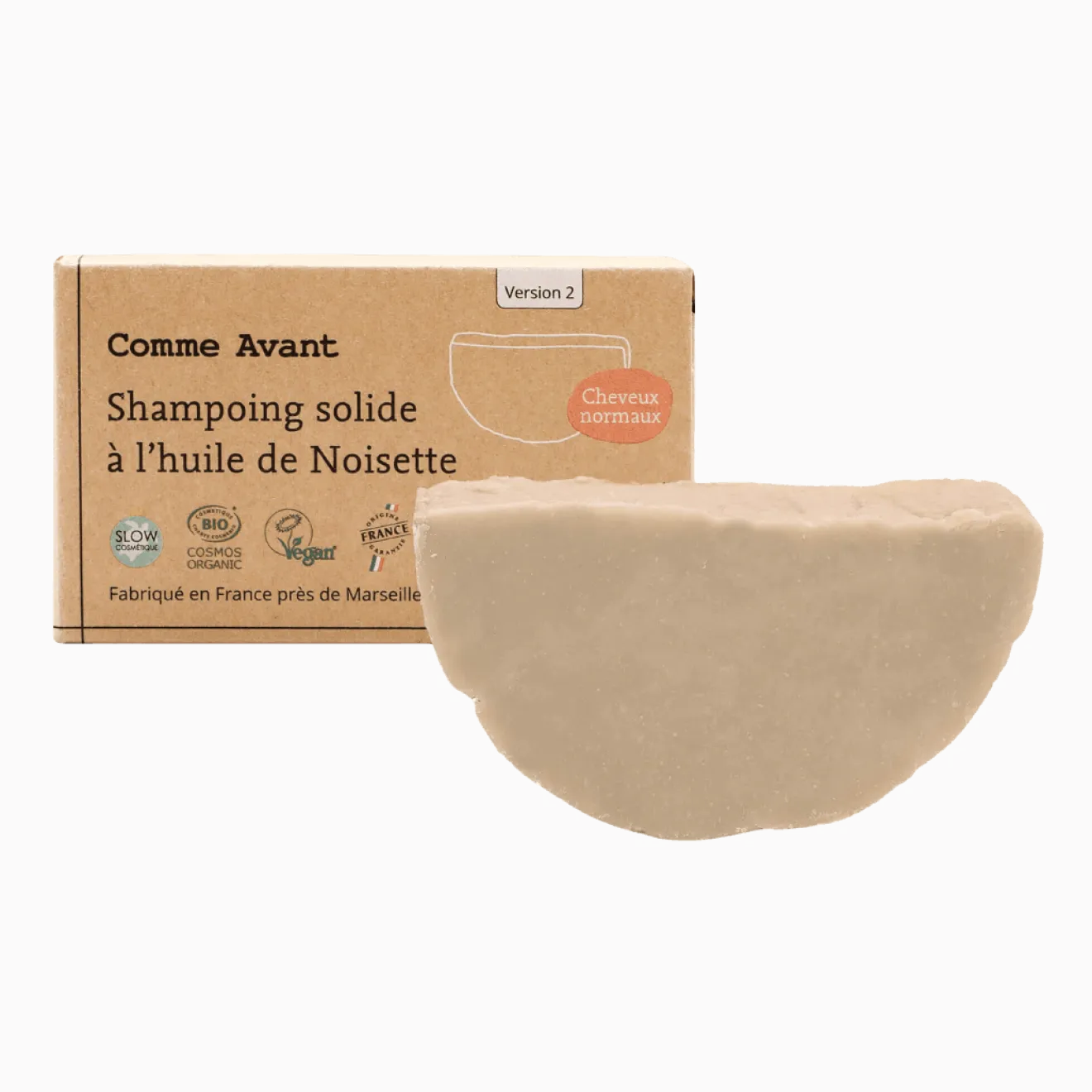 Shampoing Solide Huile de Noisette Bio