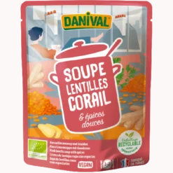 Soupe Lentilles Corail Bio