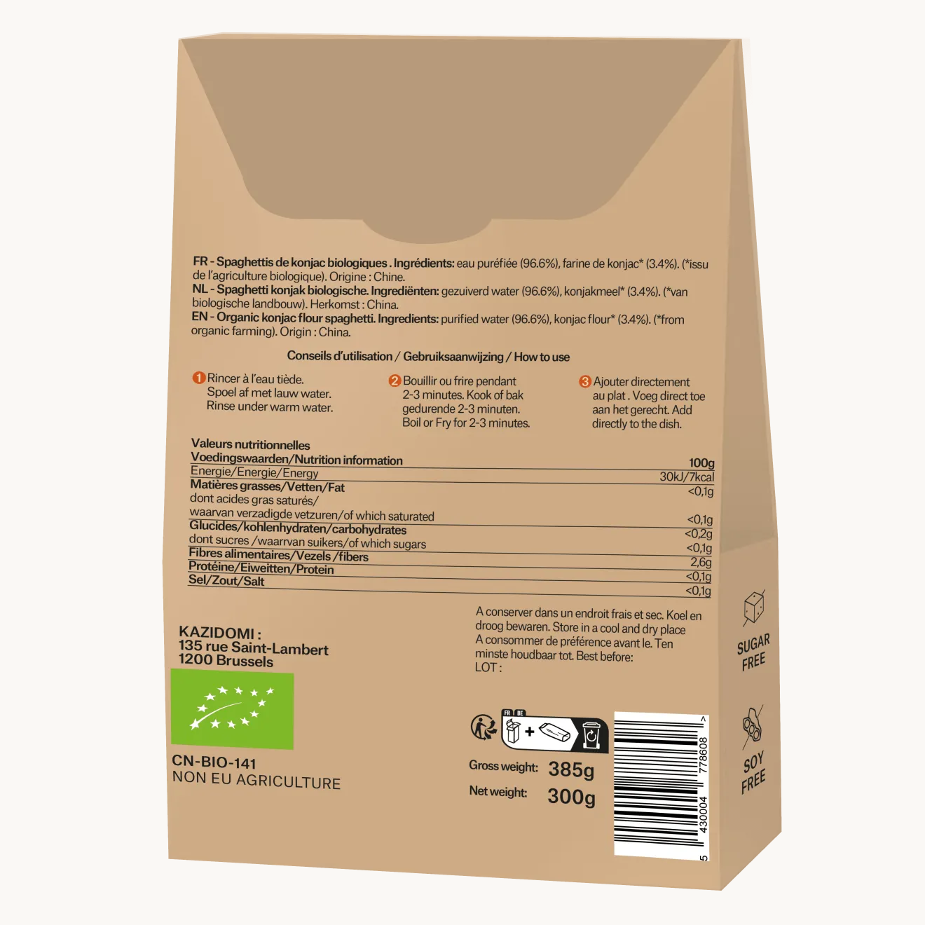 Spaghettis de Konjac Bio Bio