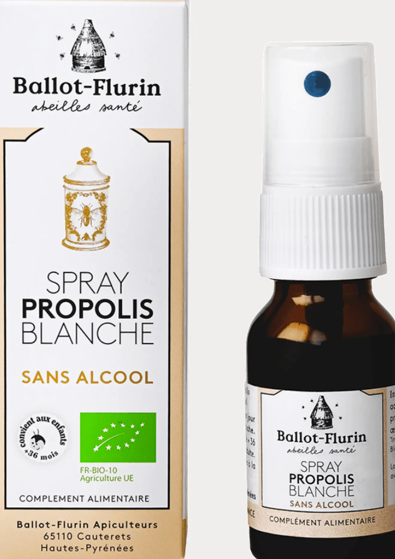 Spray Propolis Blanche Sans Alcool Bio