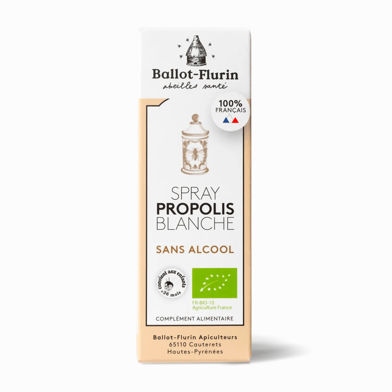 Spray Propolis Blanche Sans Alcool Bio