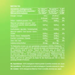 Thé matcha instantané Bio
