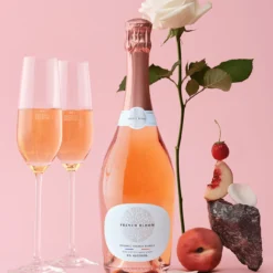 Vin Pétillant Rosé Sans Alcool Bio