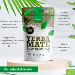 Yerba maté vegan poudre Bio